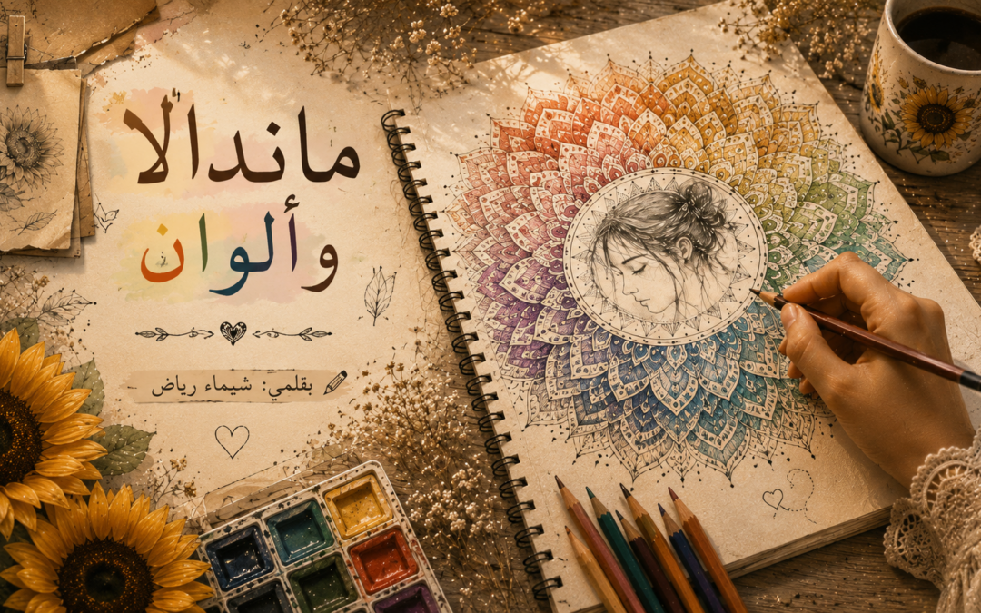 mandala-and-colors-emotions بالقلم الرصاص شيماء رياض